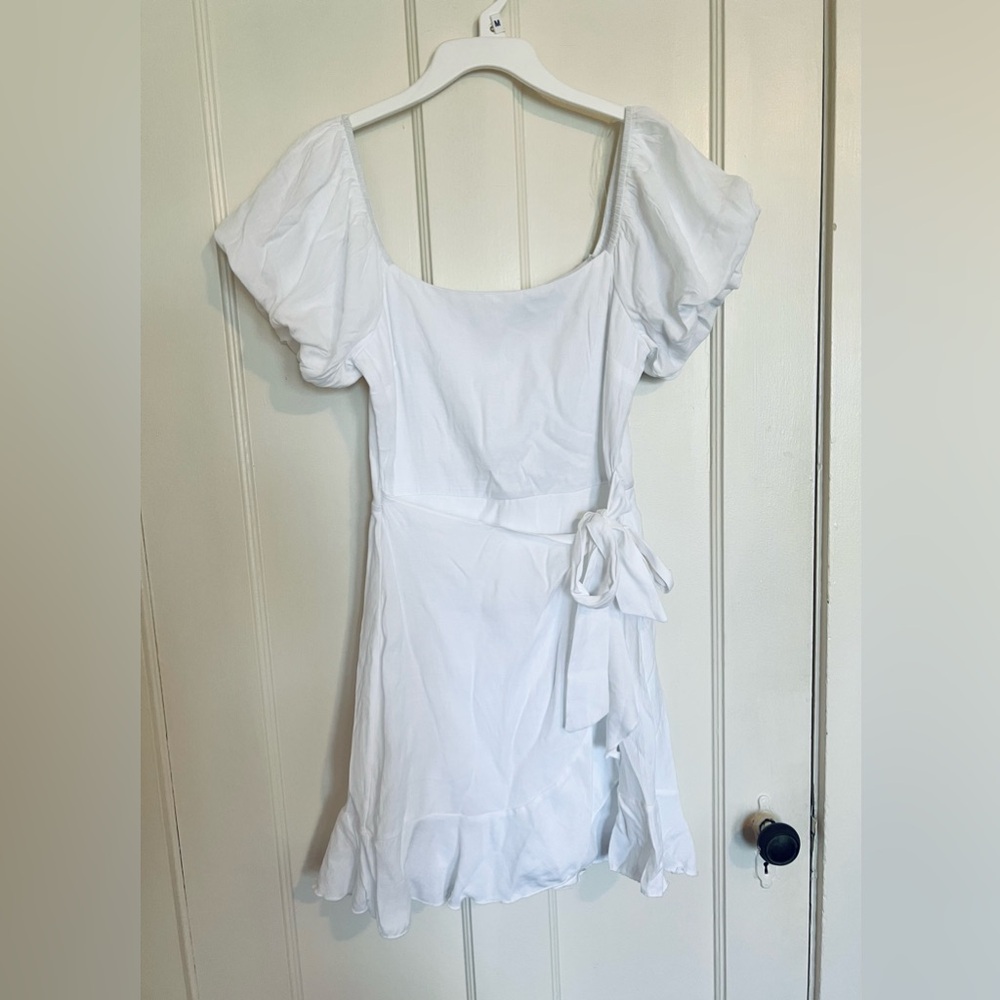 Trixxi White Wrap Dress